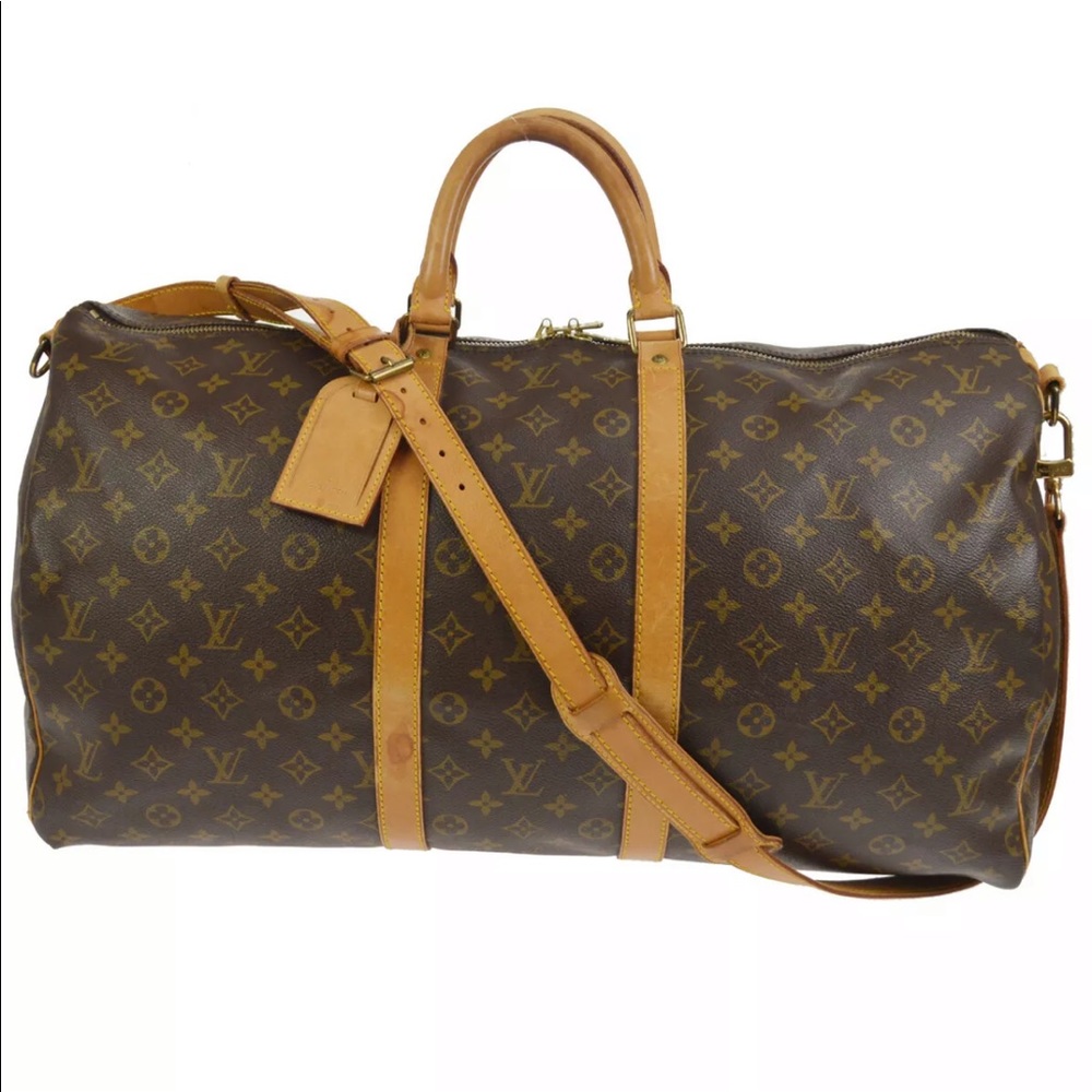 LOUIS VUITTON KEEPALL 55 BANDOULIERE TRAVEL Bag